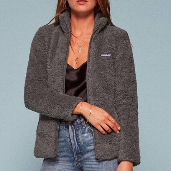 Patagonia Jackets & Blazers - Patagonia Los Gatos Fleece Jacket Deep Pile Full Zip Grey Women's Size Medium